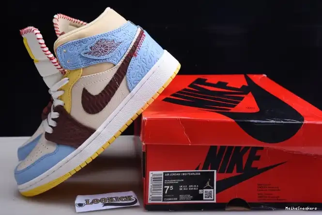 MaikeSneakers x Jordan Chateau Fearless Air CU2803-200 SE 1 Maison Mid Rouge 0610